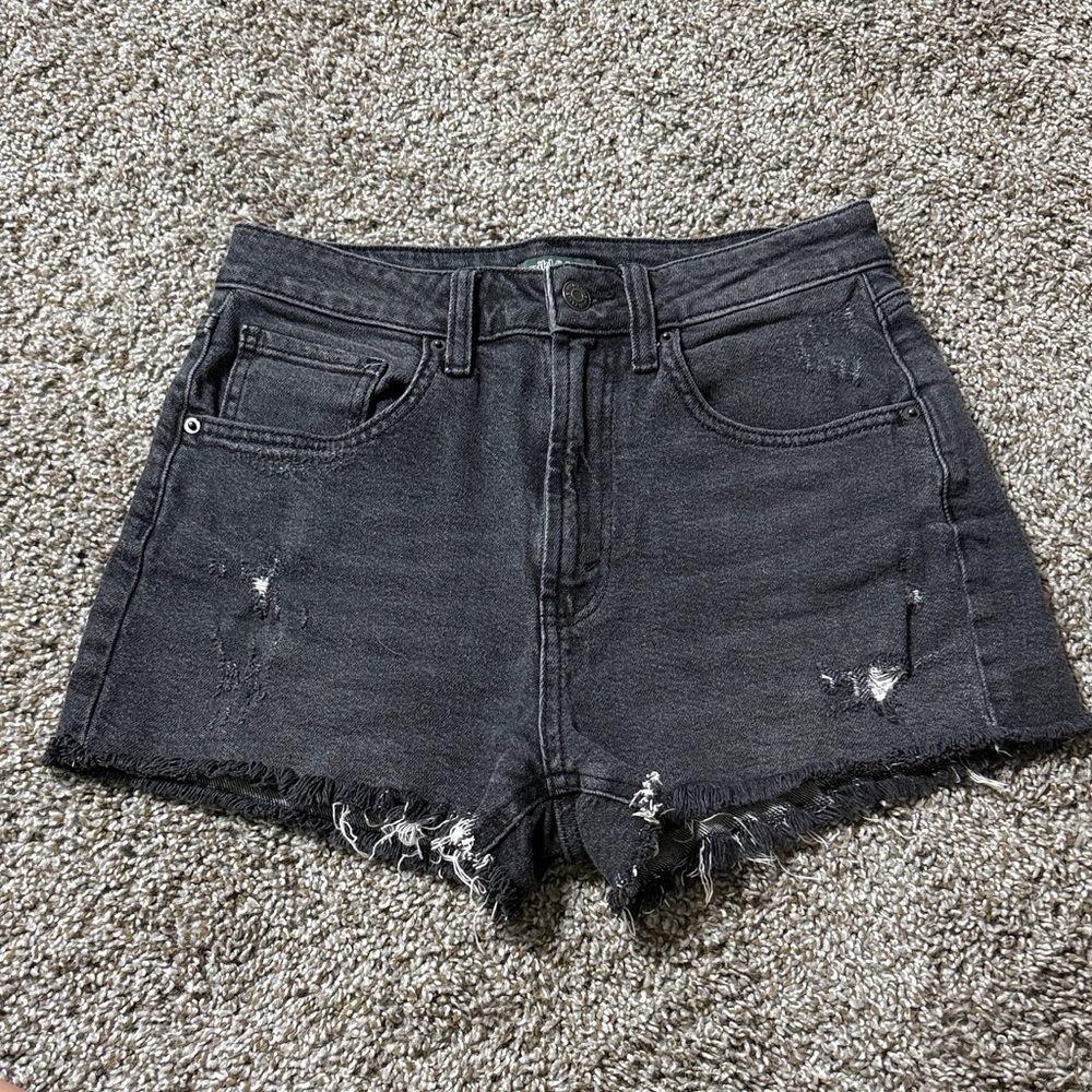 Wild Fable Black Distressed Jean Shorts